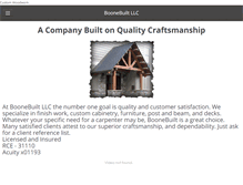 Tablet Screenshot of boonebuiltllc.com